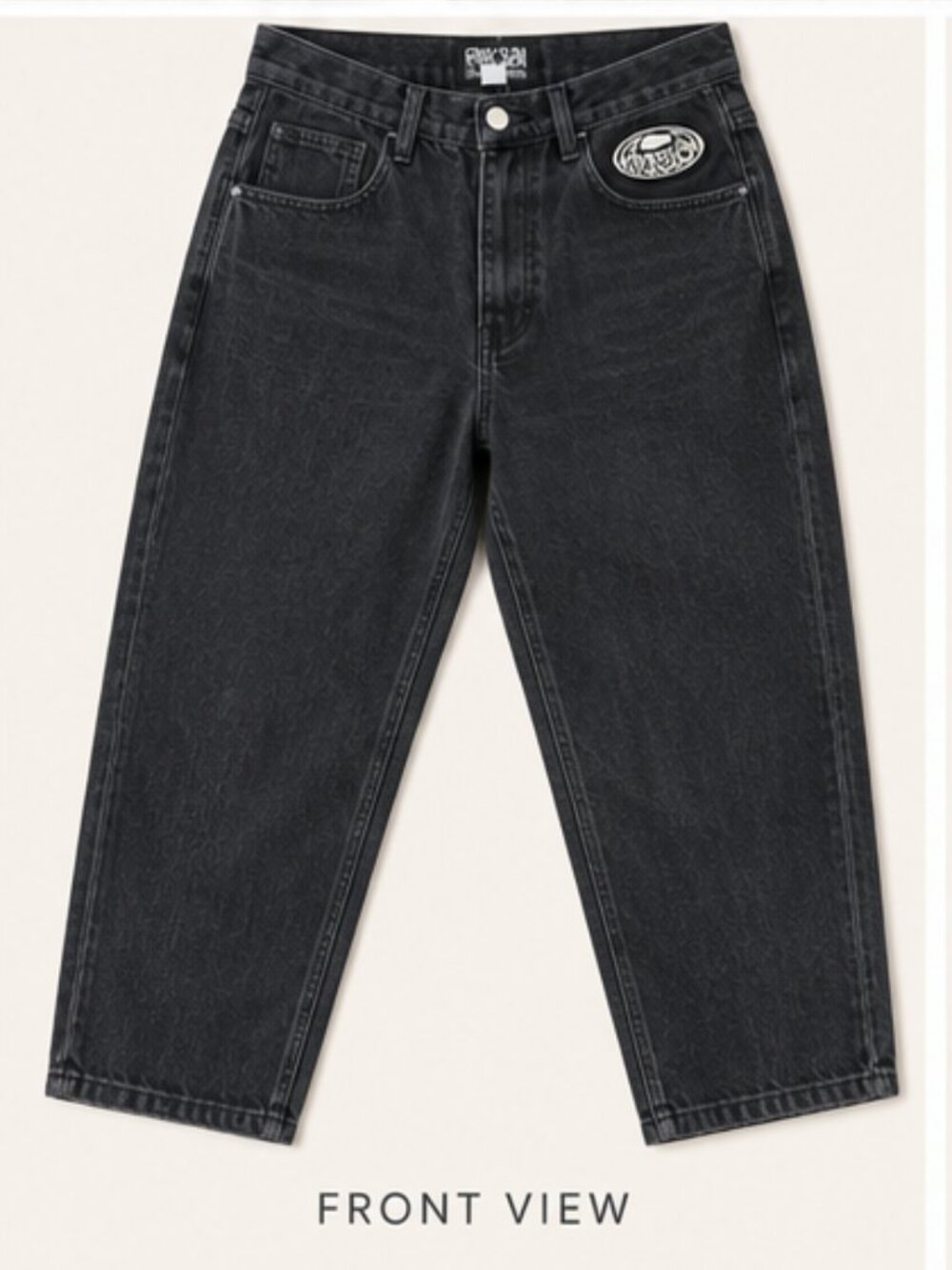 Freak Show by Bone Bagg Mens Black 28x27 Denim Jeans